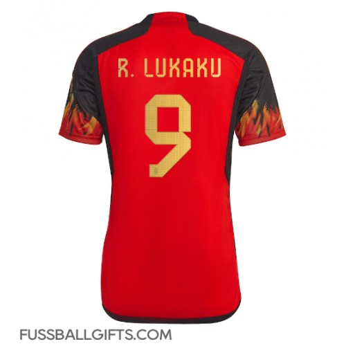 Belgien Romelu Lukaku #9 Fußballbekleidung Heimtrikot WM 2022 Kurzarm